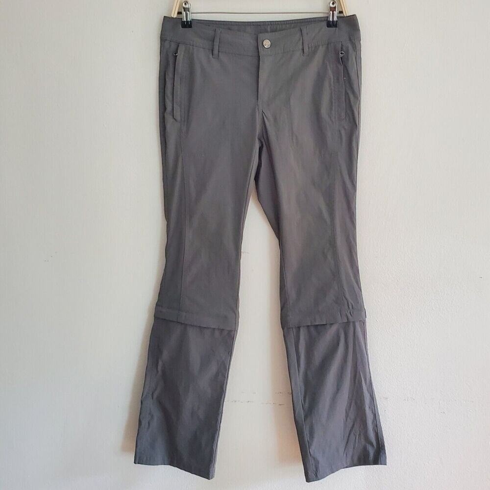 REI Convertible Pants Women Gray Nylon Blend Low Rise Straight Hiking‎ Outdoor